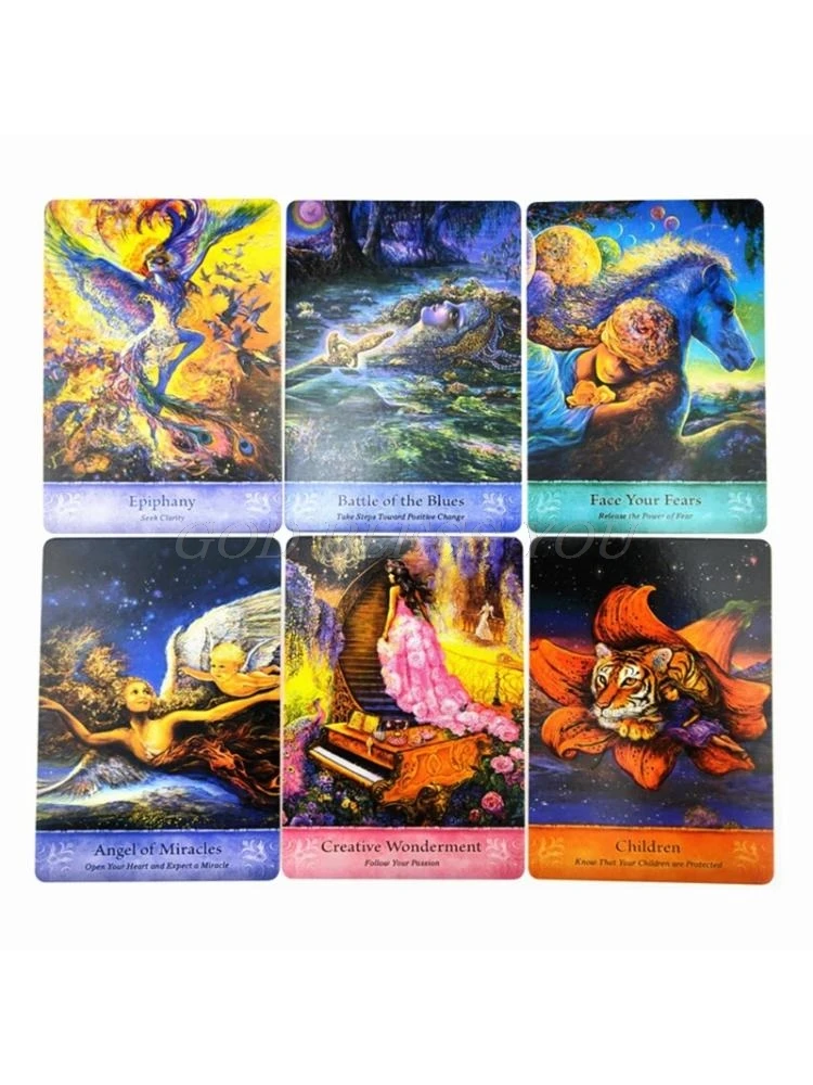 

64 Cards Deck Mystical Wisdom Tarot Family Party Board Game Full English Oracle Card Divination Fate Cards Drop Shipping