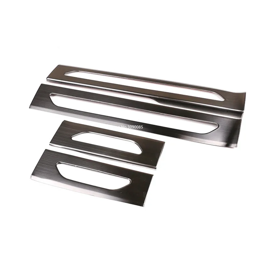 Черный серебристый цвет Нержавеющая сталь внутри порога Панель Накладка