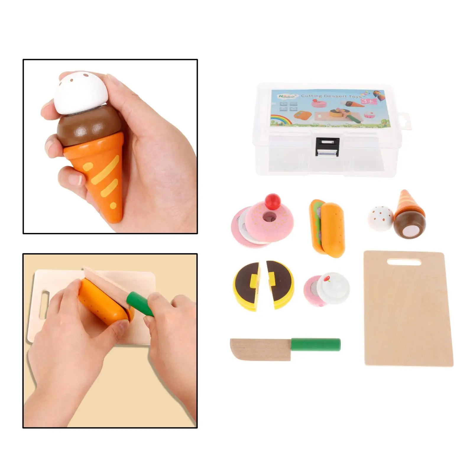 

Моделирование DIY ролевые игры игрушка "Десерт" деревянные для мороженого реалистичные пончики для хот-догов игры, игрушки для мальчиков и де...