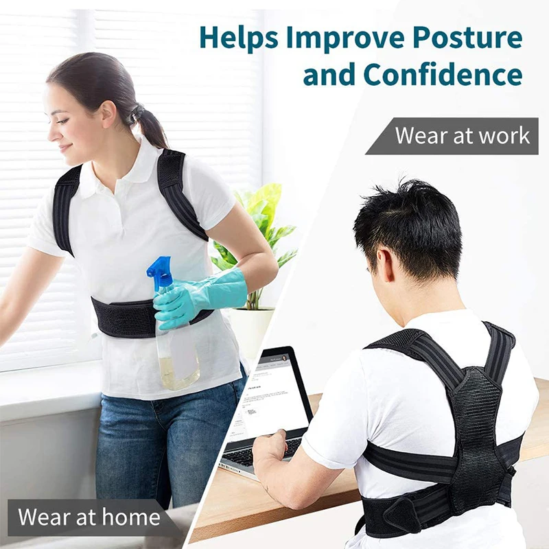 

Posture Corrector Spine Back Support Brace Providing Pain Relief