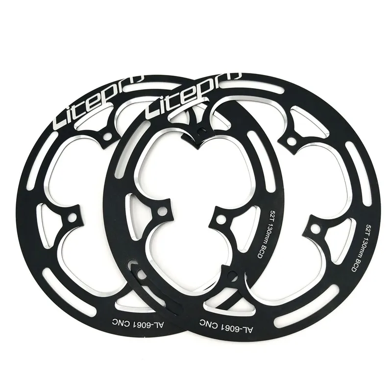 LITEPRO защитная пластина цепного колеса складной велосипед дорожный 130BCD 52T