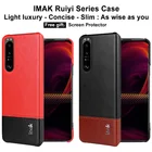 Для Sony xperia 1 III 5 III 10 III Imak Ruiyi легкий роскошный чехол из искусственной кожи для Sony xperia 10 III Тонкий чехол-накладка