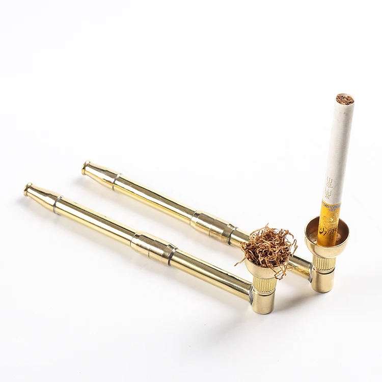 Новинка 1 шт. многофункциональная латунная табачная трубка и держатель сигарет