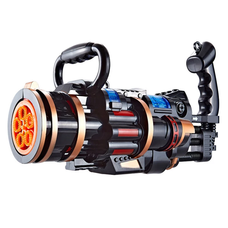 

Hot 2-in-1 Gatling Bubble Gun Children Bubbles Toy Kids Outdoor Toy For Children Adult Wedding Electric Gatling Bubble Machine