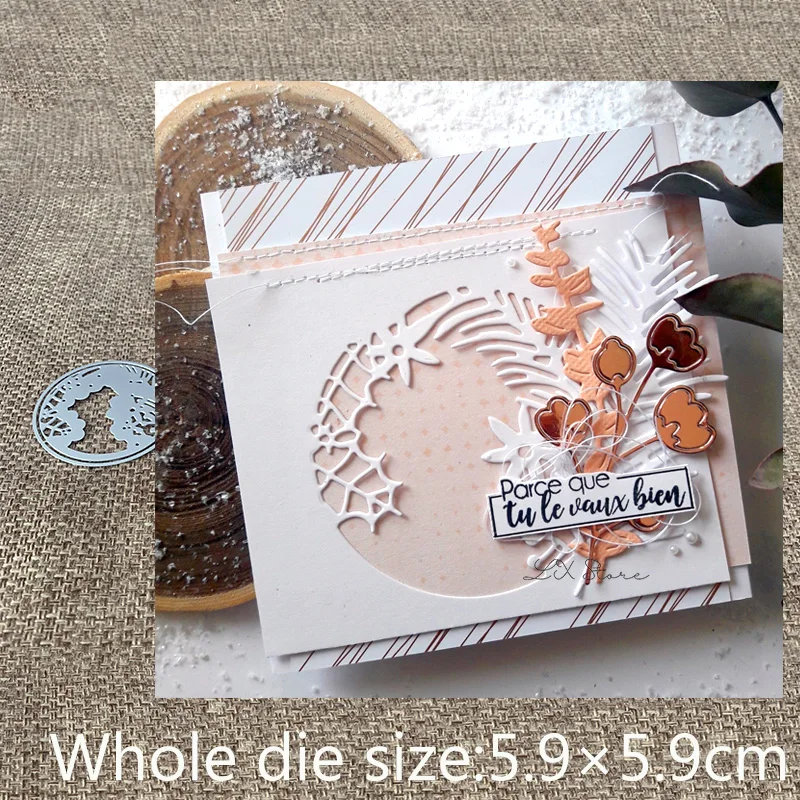 Новый дизайн ремесло металлический резак для трафаретов штампы лист цветок круг