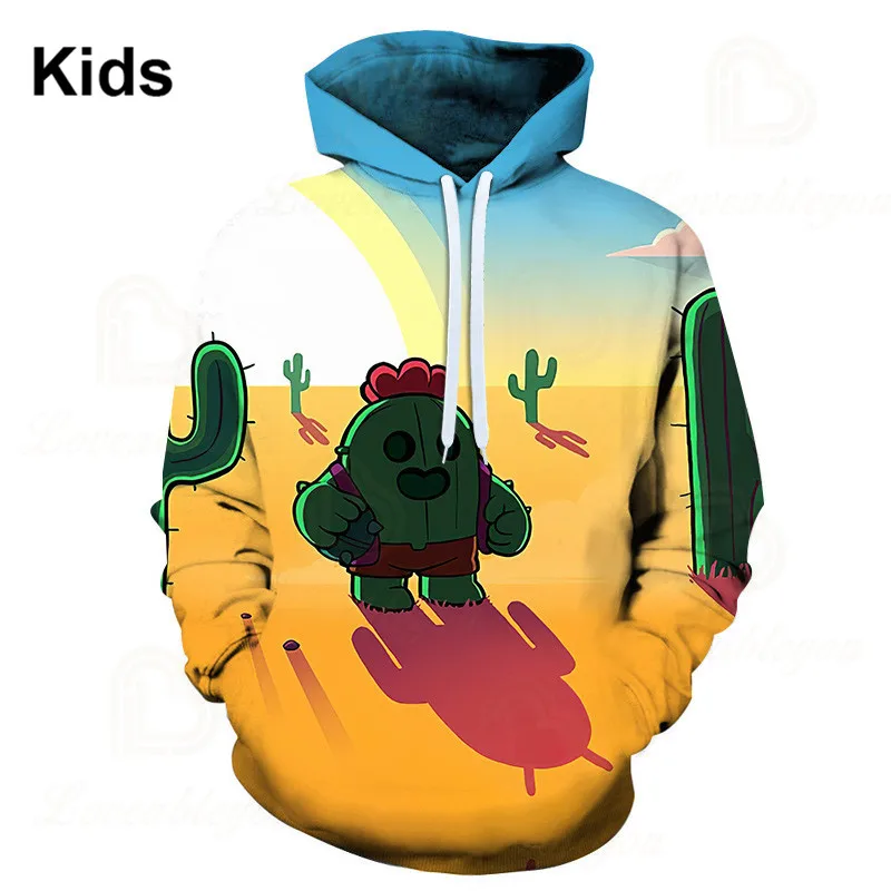 Long Sleeve Jacket Coat Sandy Shooting Game Leon and Star,Crow 3d Hoodie Jacket Boys Girls Kids Sweatshirt Teen Clothes
