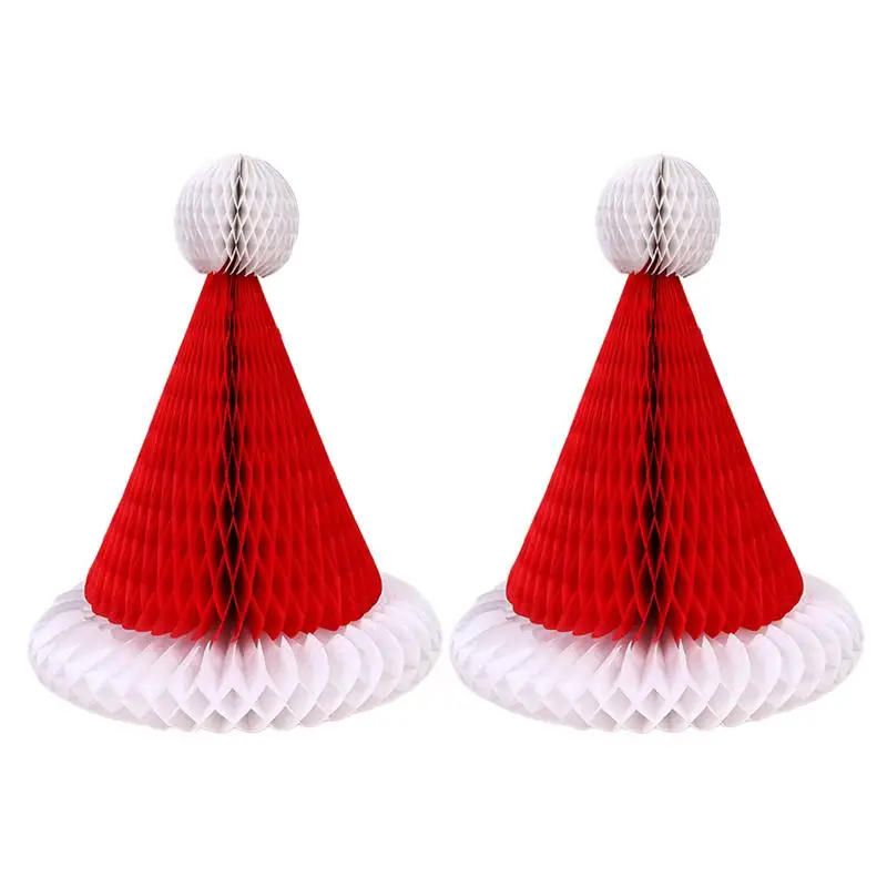 2 шт креативные бумажные рождественские принадлежности Рождественская шляпа