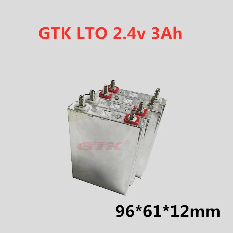 Батарея литий титаната GTK LTO 2 4 В 3 Ач быстрая зарядка для домашнего солнечного