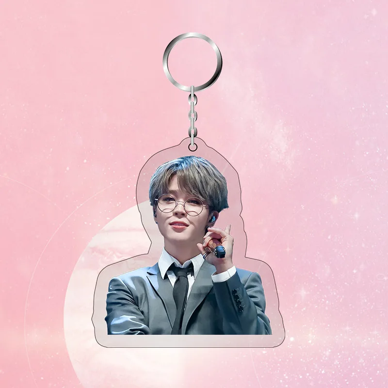 

KPOP Bangtan Group Keychain Fashion Personality Keyring Accessories Acrylic Key Ring Jewelry Gift for Fans Women Men