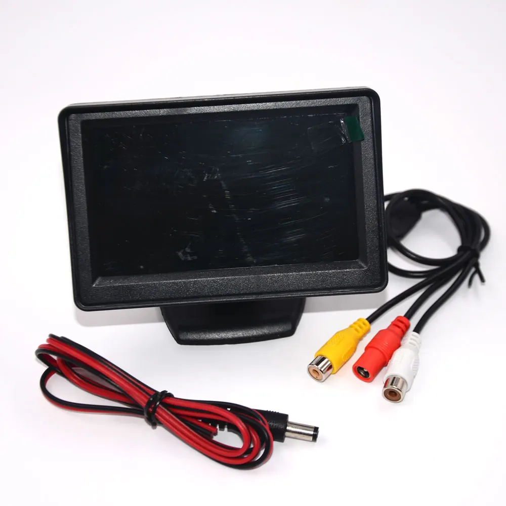 BYNCG 2в1 автомобильная система парковки Комплект 4 3 "TFT LCD цветной монитор заднего
