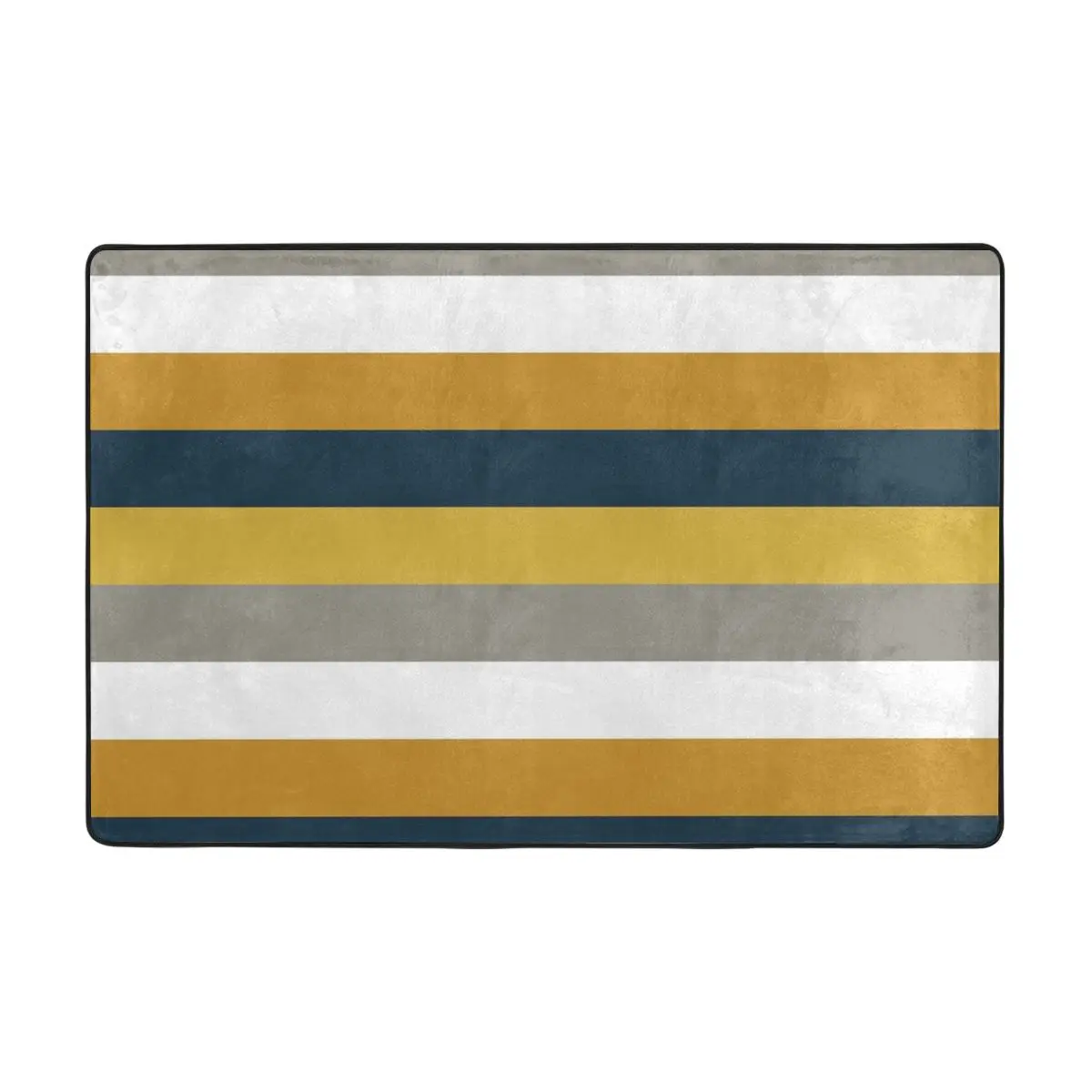 

Broad Stripes Doormat Carpet Mat Rug Polyester Anti-slip Floor Decor Bath Bathroom Kitchen Living Room 60*90