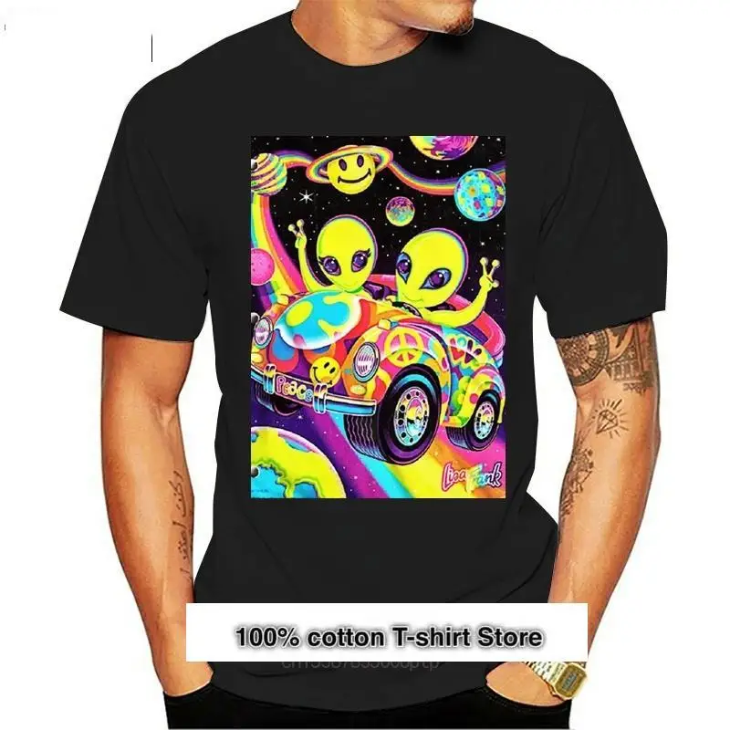 

Nuevo 2021 Lisa Frank alienígena hombre mujer camiseta de EE. UU. Tamaño S, M, L, Xl, 2Xl 3Xl Ha1 de talla grande ropa camiseta