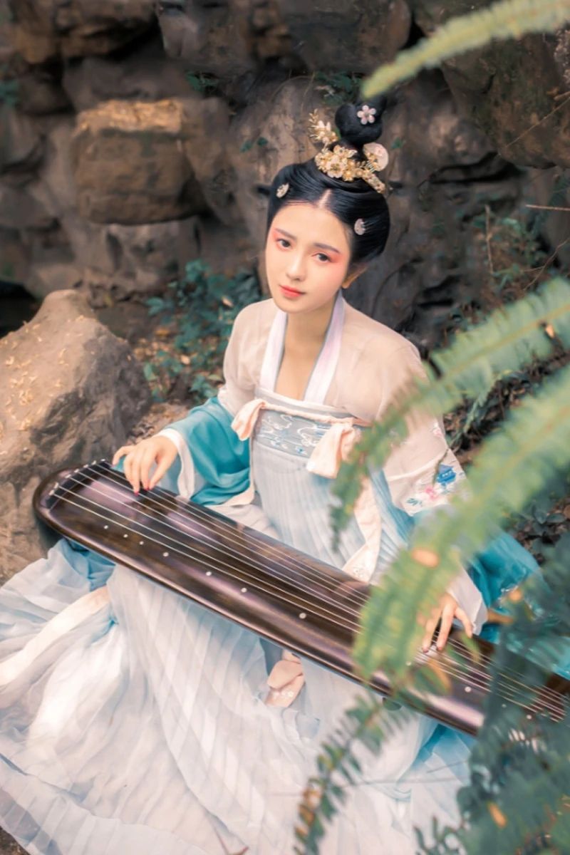 

Hanfu Style Full Chest Skirt Costume Clothing Full Summer Super Fairy Women 's Clothing 's Chinese Ming Cabbage Chinese Cotton