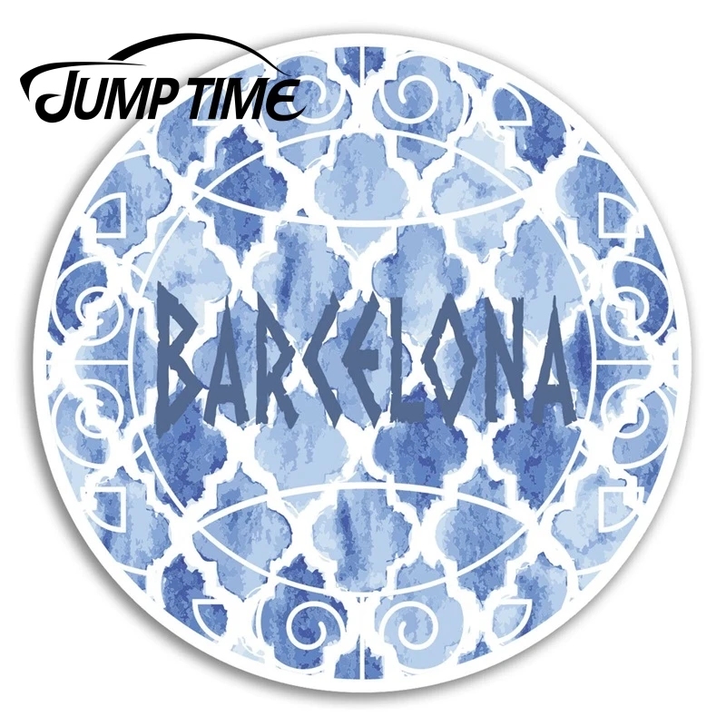 Прыгать время Барселона Испания винил Стикеры s Наклейка Путешествие ноутбук