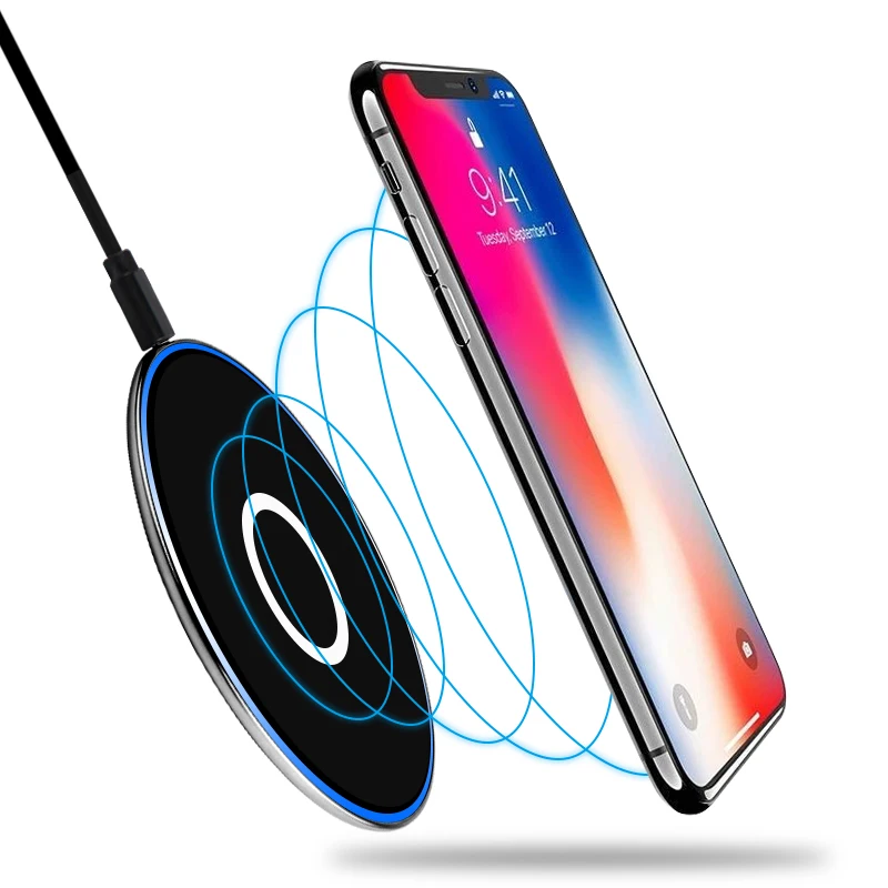 Беспроводное зарядное устройство для Apple iPhone X XS Max XR 8 Plus умное 11 Pro чехол