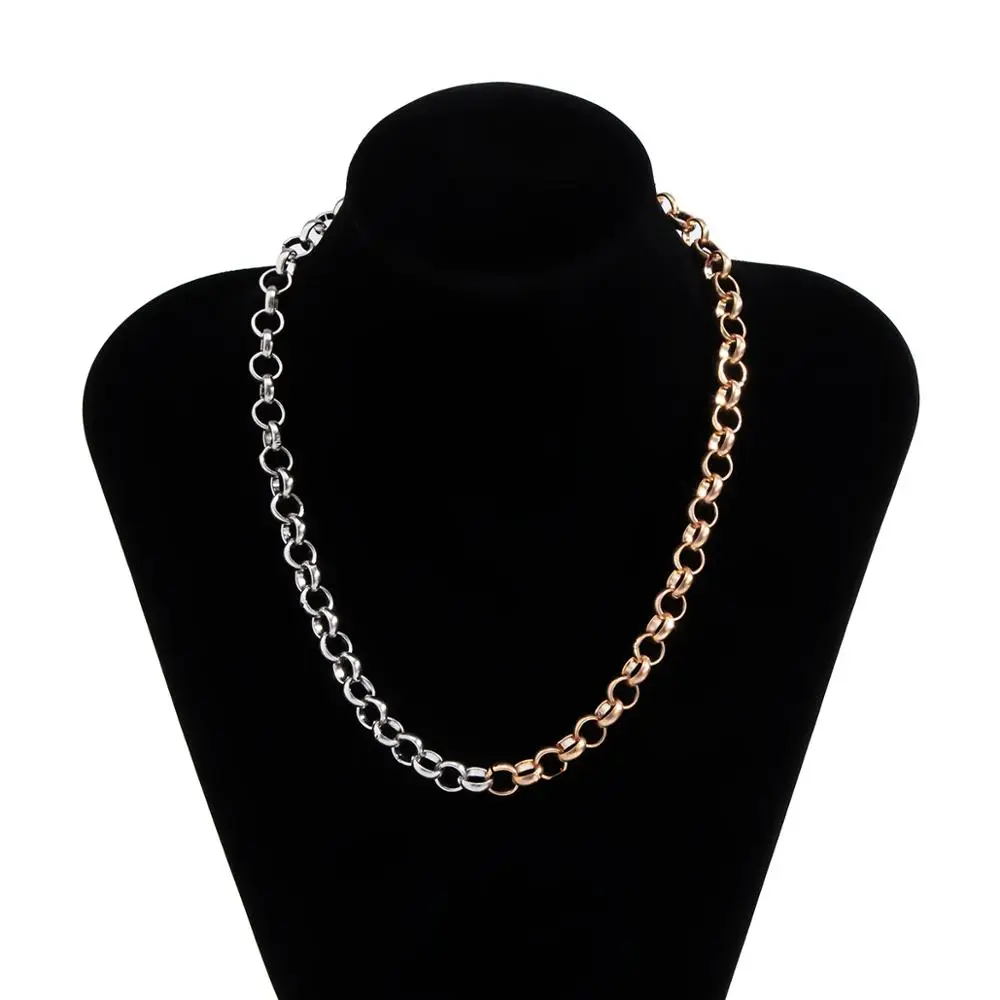 

IngeSight.Z Simple Minimalist Toggle Clasp Choker Necklace Statement Short Collar Clavicle Necklaces for Women Men 2020 Jewelry