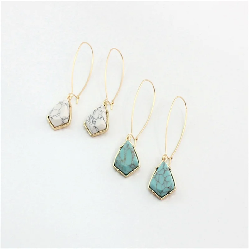 Серьги женские из натурального камня 2 цвета|Серьги-подвески| |