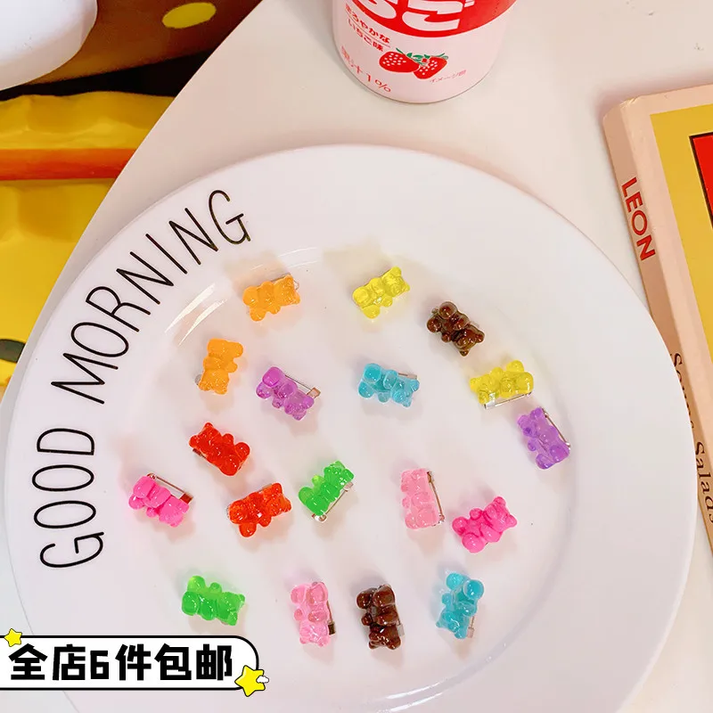 Японский аниме броши с милым рисунком яркие цвета помадка медведь на булавке