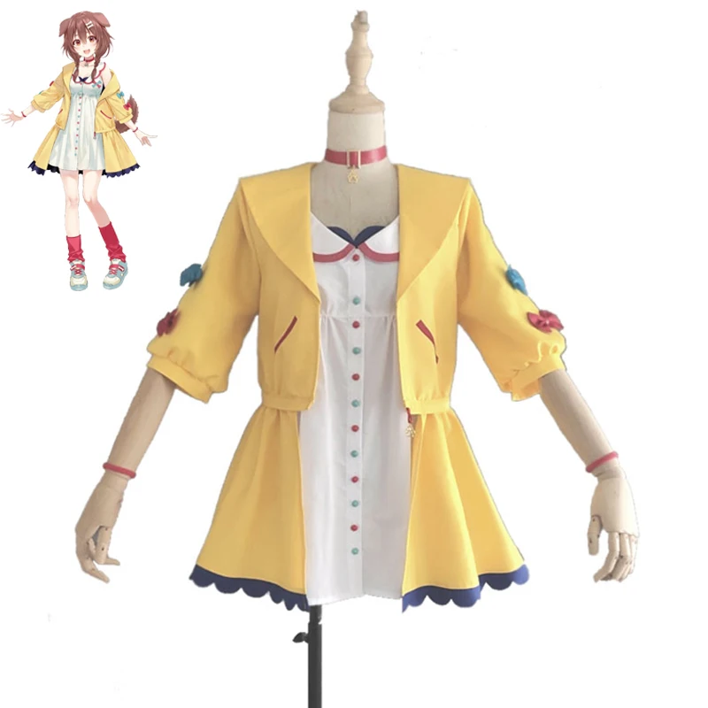 ?? Vtuber犬神koroneコスプレ衣装女性かわいい制服ハロウィンカーニバルyoutuberスーツファンシーアニメ服カスタムメイド
