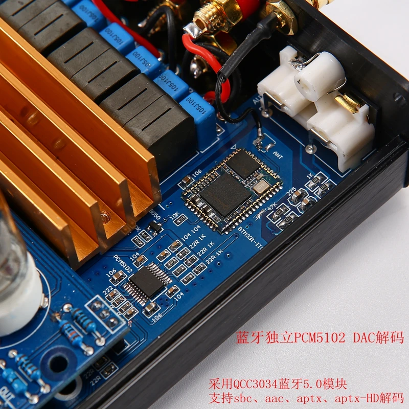Трубчатый цифровой усилитель мощности KGYUSS D80 6J1 TPA3221 2 1 PCM5102 ( QCC3034 Bluetooth 5 0) - купить