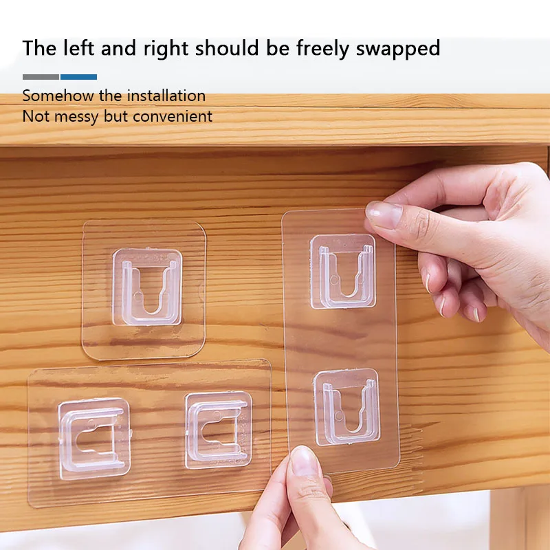 

10pcs/set Multifunctional Transparent Hanger Hook Self-adhesive Wall Hook Storage Suction Cup Rack Practical Kitchen Supplies