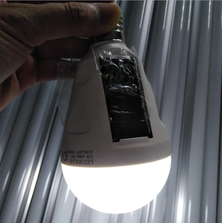 Перезаряжаемый 7 Вт 12 светодиодный солнечный силовой светильник переносная