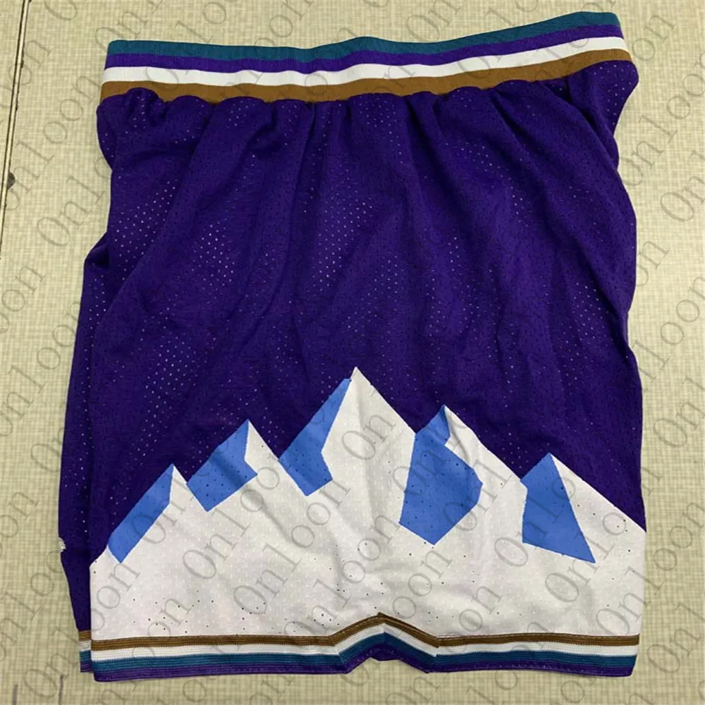 

2021New Mens America Basketball Utah Shorts Elastic Belt Jerseys