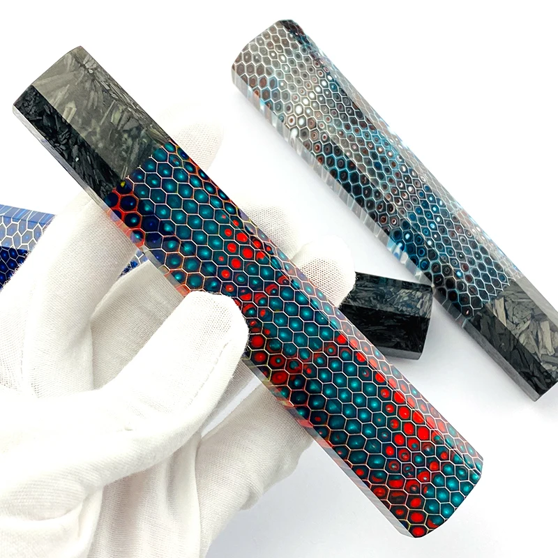 1 шт. восьмиугольная ручка для кухонного ножа в японском стиле из углеродного