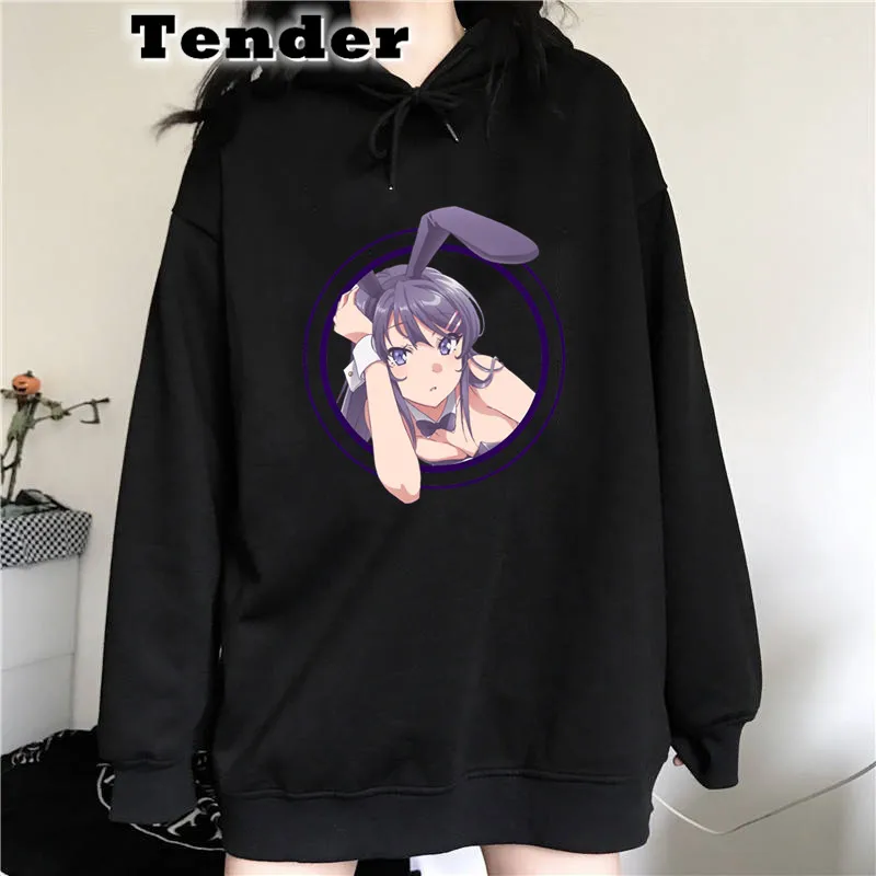 

Sakurajima Mai Hoodies Japanese Anime Women Hoodie Street Fashion Brand Mens Sweatshirts Comfortable Hip Hop Female Clothes