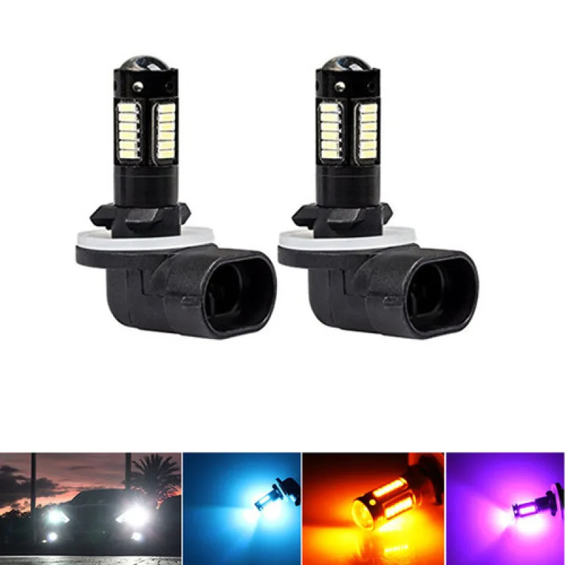 

Replacement LED bulbs for car fog lights lamps 12V yellow/White/red/blue/pink /purple/ice blue 30-SMD 4014 880 881 H1 H3 2 pcs.