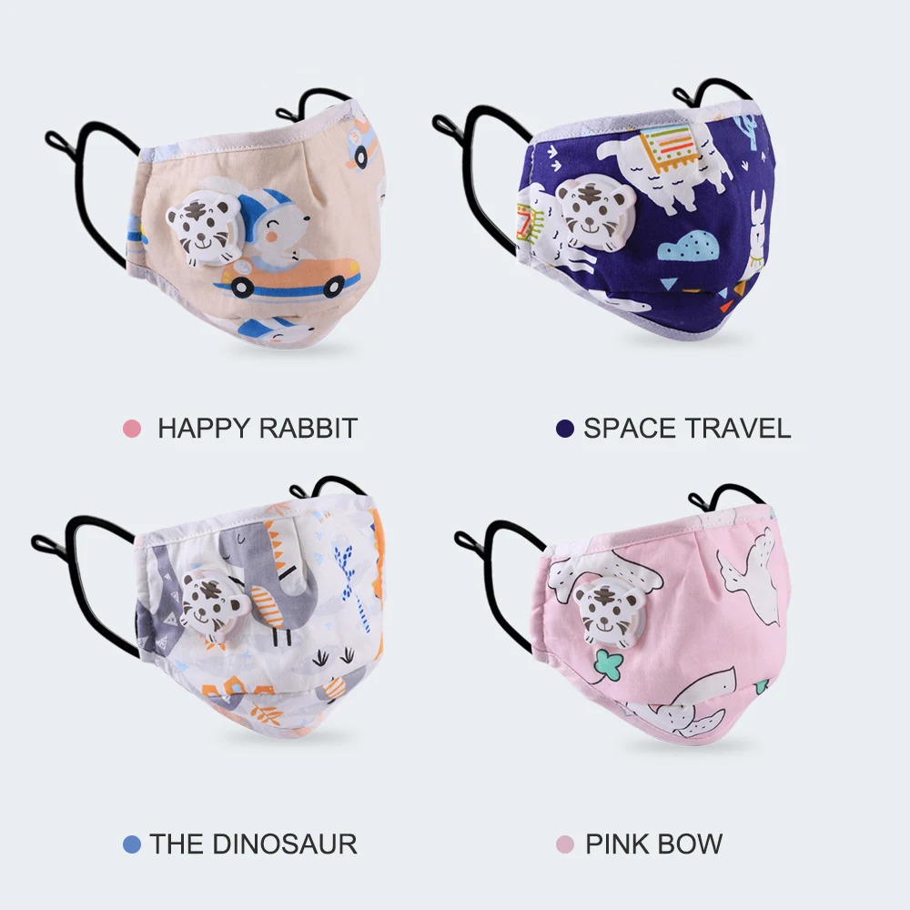 Бесплатная доставка многоразовая детская мультяшная Пылезащитная маска для