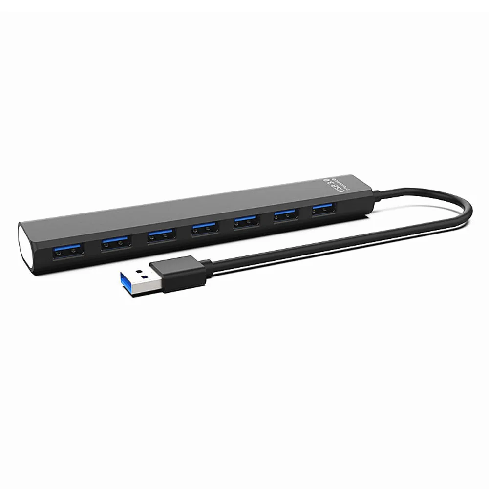 Multi USB 3 0 Hub 7-портовый высокоскоростной 5 Гбит/с тонкий компактный