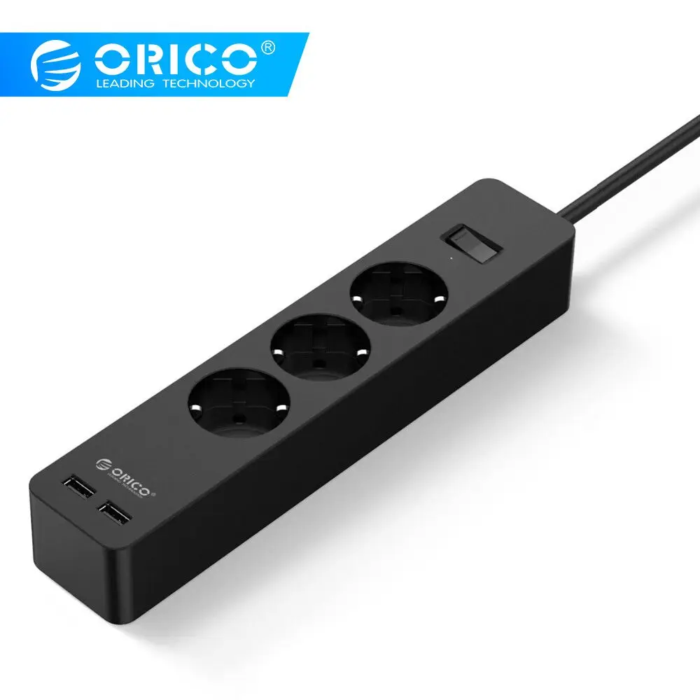 Электронная розетка ORICO, розетка 3AC 5 AC, розетка с 2 usb-портами, умная розетка европейского стандарта для дома, коммерческая розетка