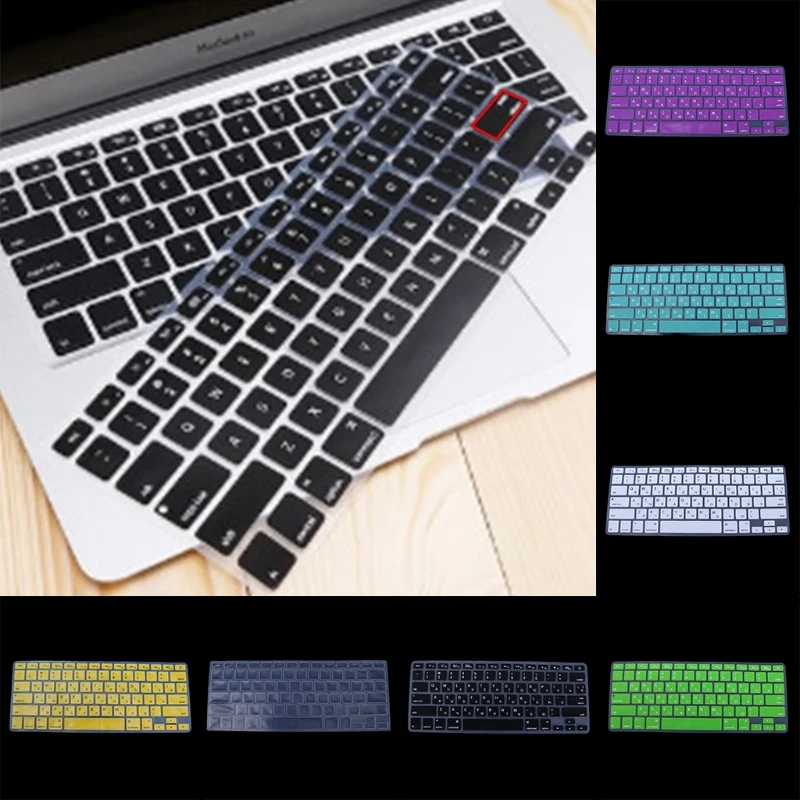

Силиконовый чехол с русской клавиатурой для Apple Macbook Air Pro 13 15
