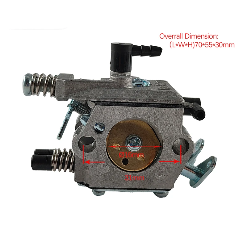 Универсальный карбюратор для бензинового 2-тактного двигателя 45cc 52cc 58cc 4500 5200 5800