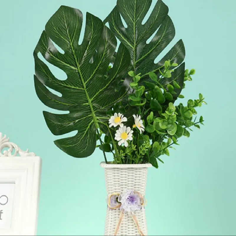 1 шт. искусственные листья тропических растений Пальма Свадьба Гавайская Луа