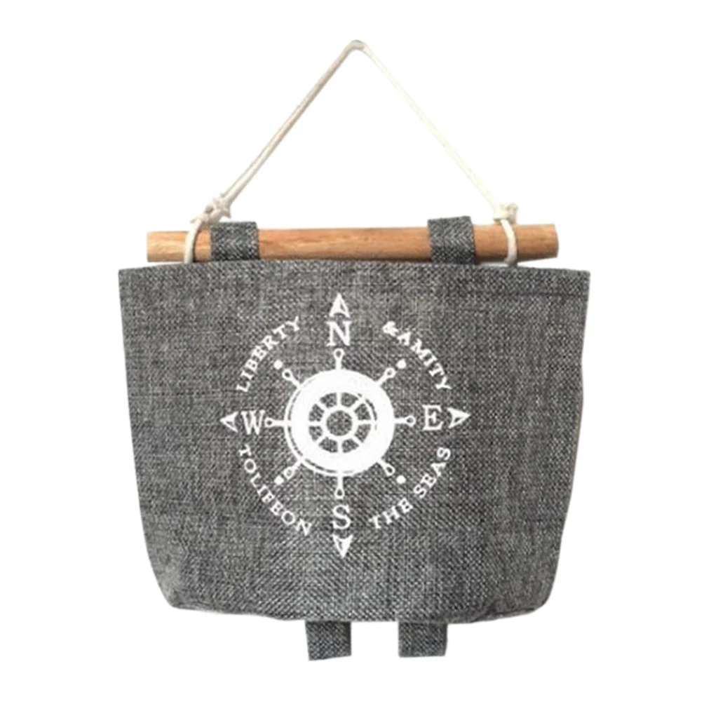 

Modern Style Cotton Linen Wall Door Sundries Hanging Organizing Storage Bags
