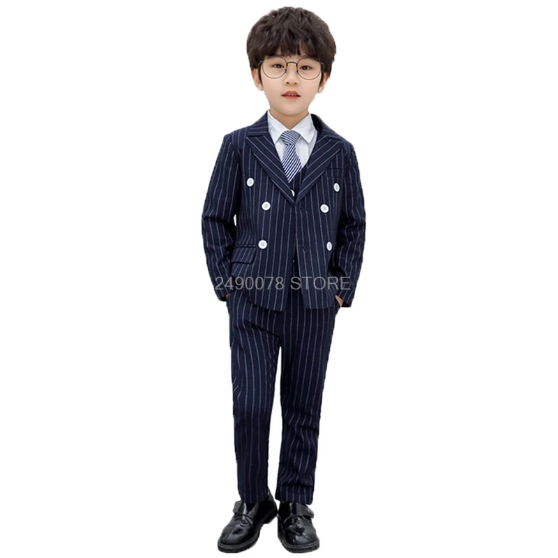 3 шт. блейзер жилет и брюки для мальчиков|Блейзеры| |