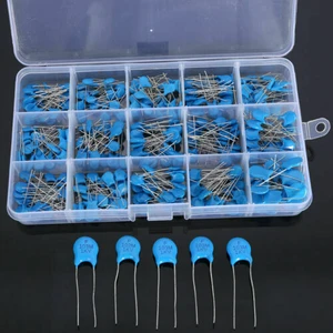 300PCS LOT high voltage ceramic capacitor classification kit 15 value 1KV 2KV 3KV capacitor kit