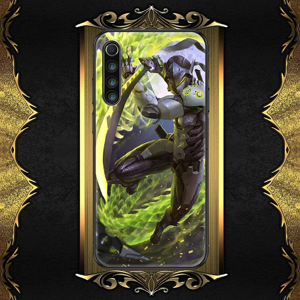 

Overwatches Genji Game d.va Phone case For Xiaomi Redmi Note 7 7A 8 8T 9 9A 9S 10 K30 Pro Ultra black 3D back soft bumper pretty