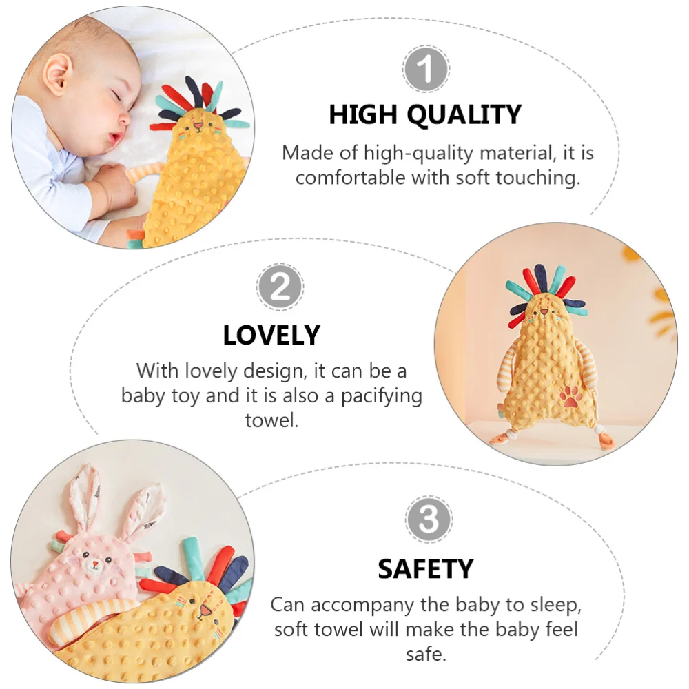 

Adorable Baby Appeasing Doll Towel Practical Chewing Towel Pacifying Doll