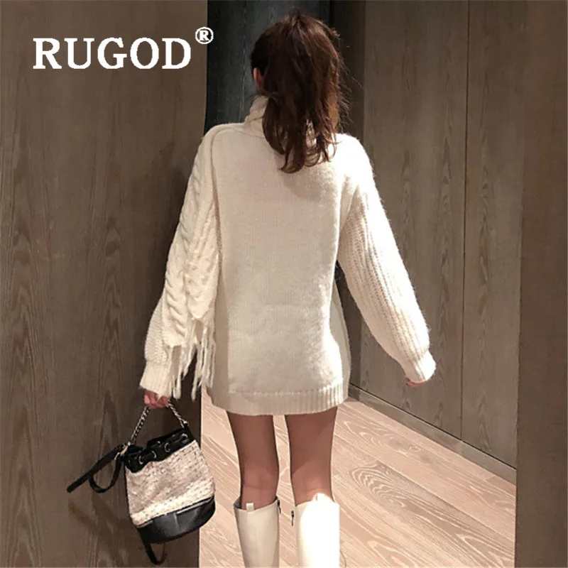 RUGOD Elegant Long Cardigan Twist Pattern Sweater Womens Sweaters 2019 Winter Tops For Women Knitwear Fashion Kpop Clothes |