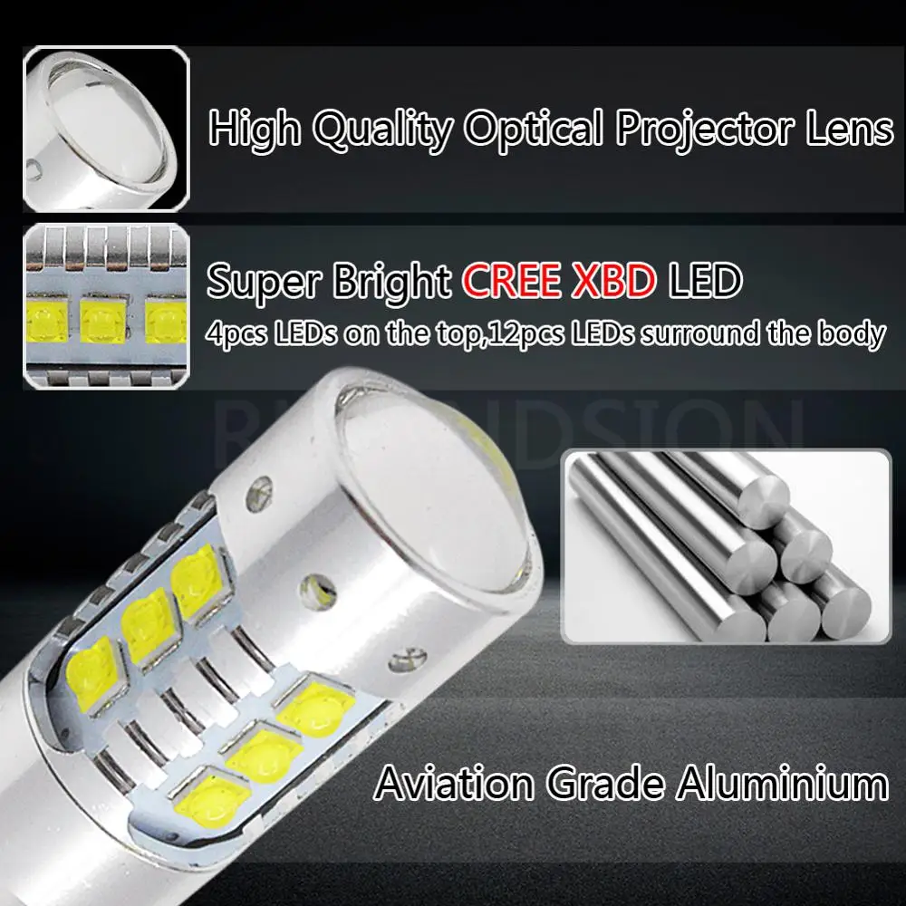 2 шт. 80 Вт 30 50 60W 12V 24V супер яркий 1200lm T10 Canbus W5W CREE чип Автомобильный светодиодный