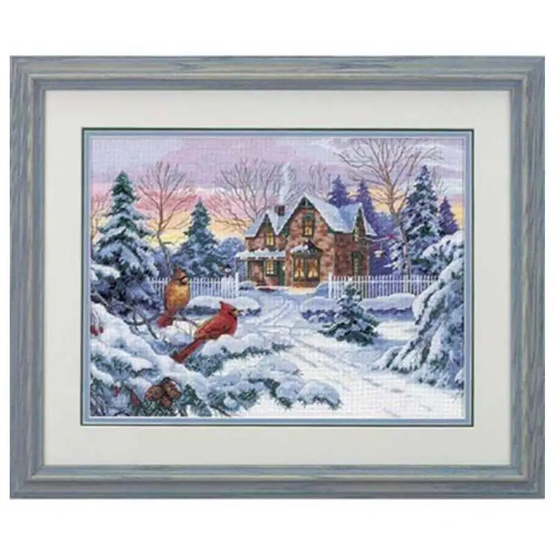 

Winter memories patterns Counted Cross Stitch 11CT 14CT 18CT DIY Chinese Cross Stitch Kits Embroidery Needlework Sets