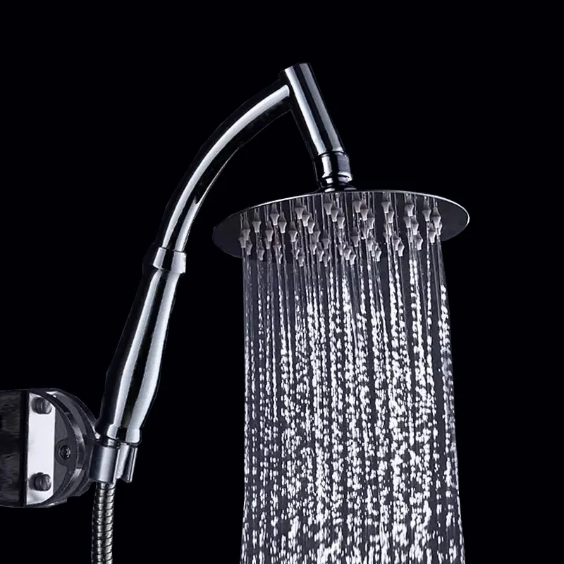 

6"inch Luxury /Stainless Steel Ultra-Thin Large Rainfall Shower Head Bathroom Showerhead High Pressure Hand Held Shower head