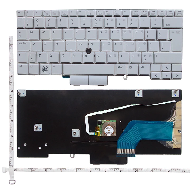Новая английская клавиатура для ноутбука HP 2740 2740p 2740V серебристая США|keyboard for hp|laptop