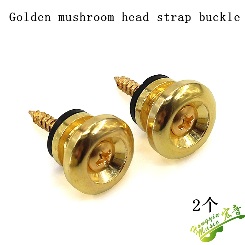 abdeckung mushroom flache kopf metall abs gitarre schwanz nagel strap schnalle taste elektrische gitarre strap nagel voll set free global shipping