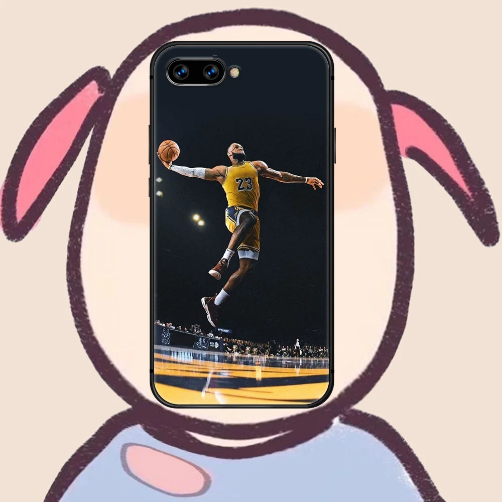 

LeBron James Phone Case Cover Hull For HUAWEI honor 7a 8 8s 8a 8x 9 9x 10 20 i Lite Pro black Hoesjes Silicone Cell Soft Prime