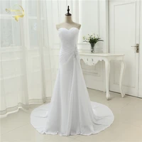 2021 new arrival vestido de noiva robe de mariage bridal dresses mermaid trumpet chiffon wedding dresses plus size court train