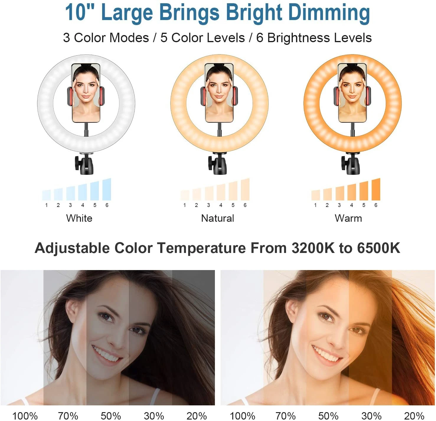 

LED Photography Fill Lighting with Tripod Stand Camera Photo Studio Circle Led Selfie Ring Light Phone Lamp Video Youtube